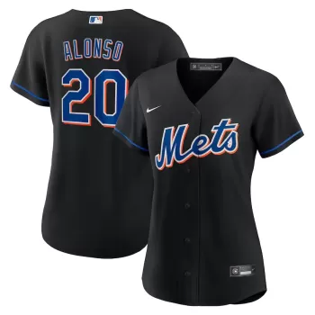 Women's New York Mets Pete Alonso Nike Black 2022 Alternate Replica Player Jersey Women's New York Mets Pete Alonso Nike Black 2022 Alternate Replica Player Jersey