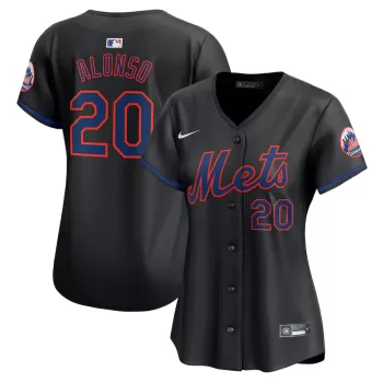 Women's New York Mets Pete Alonso Nike Black Alternate Limited Player Jersey Women's New York Mets Pete Alonso Nike Black Alternate Limited Player Jersey