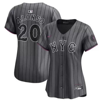 Women's New York Mets Pete Alonso Nike Graphite 2024 City Connect Limited Player Jersey Women's New York Mets Pete Alonso Nike Graphite 2024 City Connect Limited Player Jersey