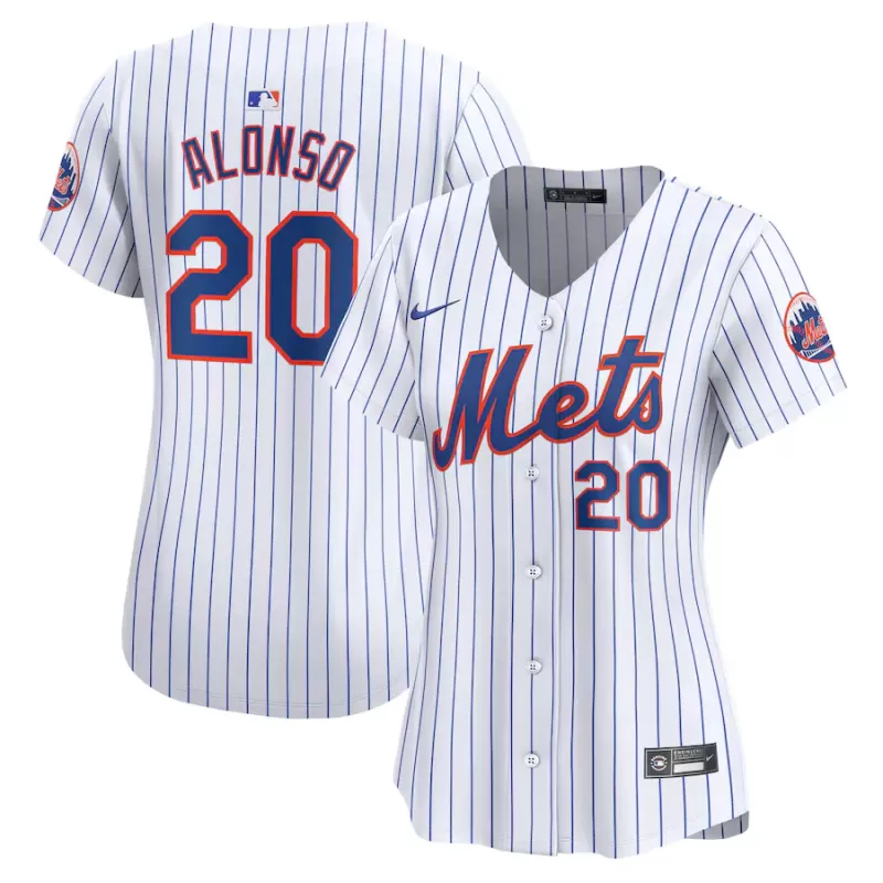 Women's New York Mets Pete Alonso Nike White Home Limited Player Jersey Women's New York Mets Pete Alonso Nike White Home Limited Player Jersey