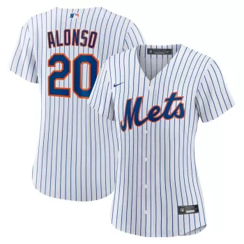 Women's New York Mets Pete Alonso Nike White Home Replica Player Jersey Women's New York Mets Pete Alonso Nike White Home Replica Player Jersey