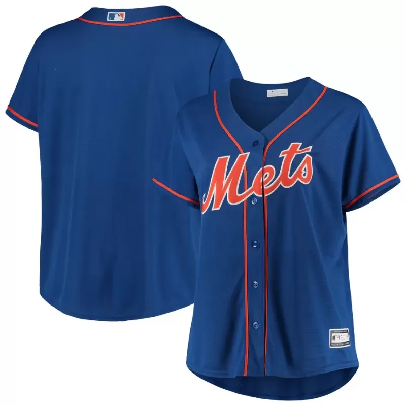Women's New York Mets Royal Plus Size Alternate Replica Team Jersey Women's New York Mets Royal Plus Size Alternate Replica Team Jersey