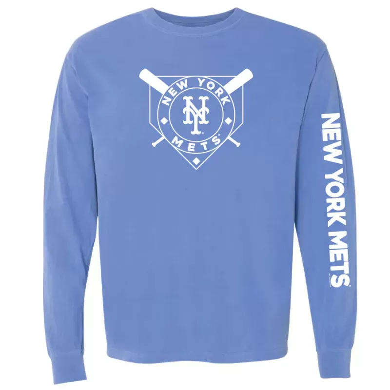 Women's New York Mets Soft as a Grape Royal Pigment Dye Long Sleeve T-Shirt Women's New York Mets Soft as a Grape Royal Pigment Dye Long Sleeve T-Shirt