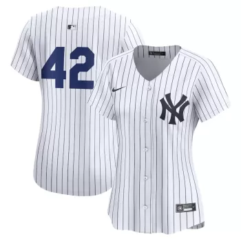 Women's New York Yankees Nike White 2024 Jackie Robinson Day Home Limited Jersey Women's New York Yankees Nike White 2024 Jackie Robinson Day Home Limited Jersey