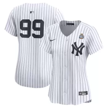Women's New York Yankees Aaron Judge Nike White 2024 World Series Home Limited Player Jersey Women's New York Yankees Aaron Judge Nike White 2024 World Series Home Limited Player Jersey