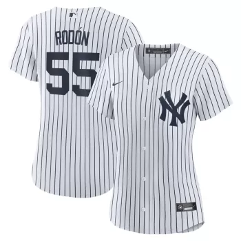 Women's New York Yankees Carlos Rodon Nike White/Navy Home Official Player Jersey Women's New York Yankees Carlos Rodon Nike White/Navy Home Official Player Jersey