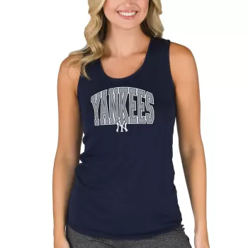 Women's New York Yankees Concepts Sport Navy Marathon Racerback Tank Top Women's New York Yankees Concepts Sport Navy Marathon Racerback Tank Top