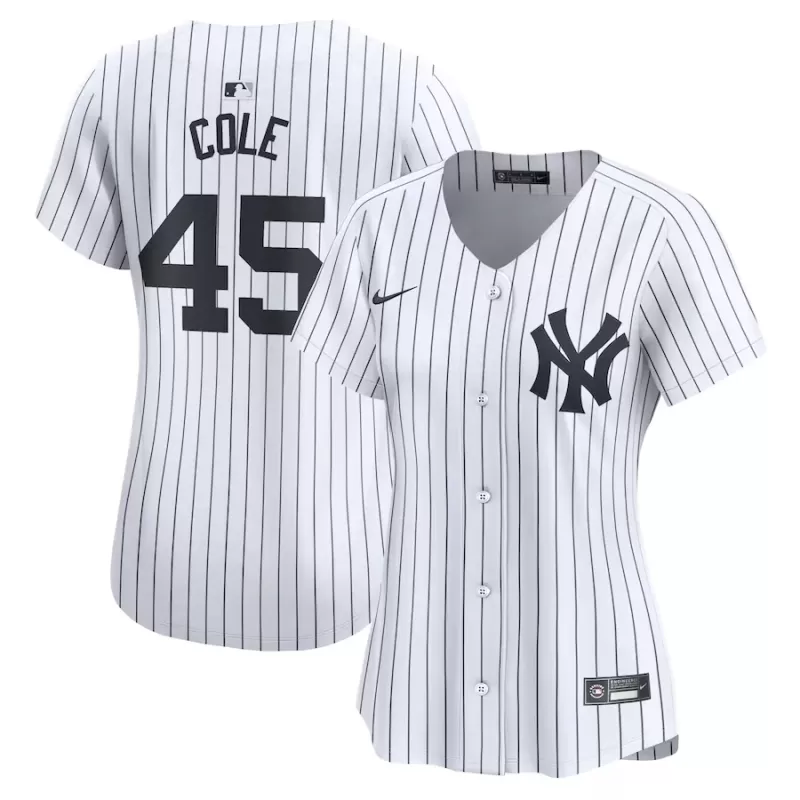 Women's New York Yankees Gerrit Cole Nike White Home Limited Player Jersey Women's New York Yankees Gerrit Cole Nike White Home Limited Player Jersey