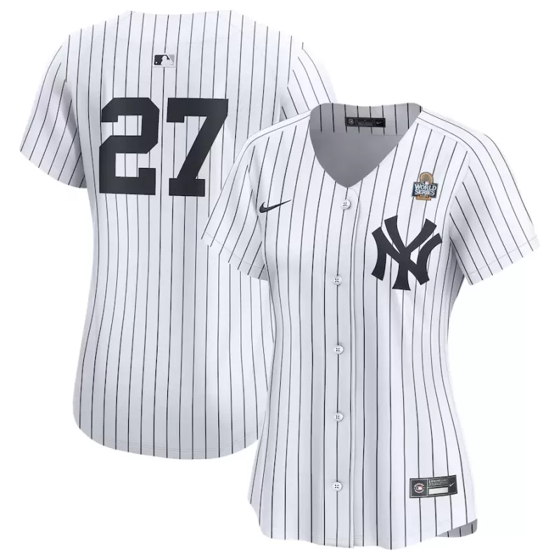 Women's New York Yankees Giancarlo Stanton Nike White 2024 World Series Limited Player Jersey Women's New York Yankees Giancarlo Stanton Nike White 2024 World Series Limited Player Jersey