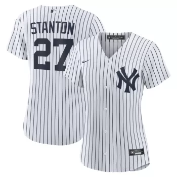 Women's New York Yankees Giancarlo Stanton Nike White Home Replica Player Jersey Women's New York Yankees Giancarlo Stanton Nike White Home Replica Player Jersey