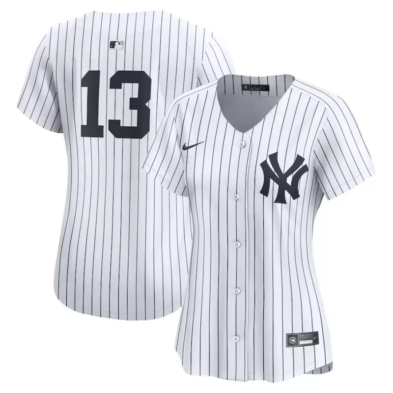Women's New York Yankees Jazz Chisholm Jr. Nike White Home Limited Player Jersey Women's New York Yankees Jazz Chisholm Jr. Nike White Home Limited Player Jersey