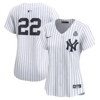 Women's New York Yankees Juan Soto Nike White 2024 World Series Home Limited Player Jersey Women's New York Yankees Juan Soto Nike White 2024 World Series Home Limited Player Jersey