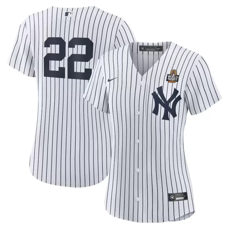 Women's New York Yankees Juan Soto Nike White 2024 World Series Home Replica Player Jersey Women's New York Yankees Juan Soto Nike White 2024 World Series Home Replica Player Jersey