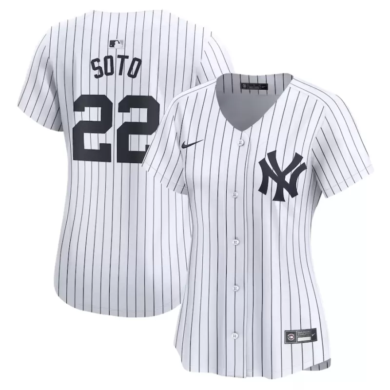 Women's New York Yankees Juan Soto Nike White Home Limited Player Jersey Women's New York Yankees Juan Soto Nike White Home Limited Player Jersey