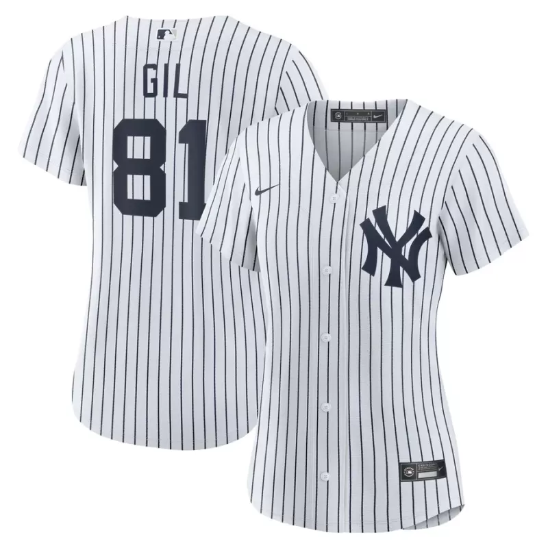 Women's New York Yankees Luis Gil Nike White Home Replica Jersey Women's New York Yankees Luis Gil Nike White Home Replica Jersey