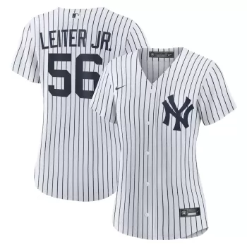 Women's New York Yankees Mark Leiter Jr. Nike White Home Replica Jersey Women's New York Yankees Mark Leiter Jr. Nike White Home Replica Jersey