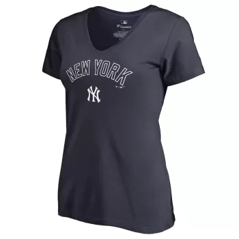 Women's New York Yankees Navy Team Lockup T-Shirt Women's New York Yankees Navy Team Lockup T-Shirt