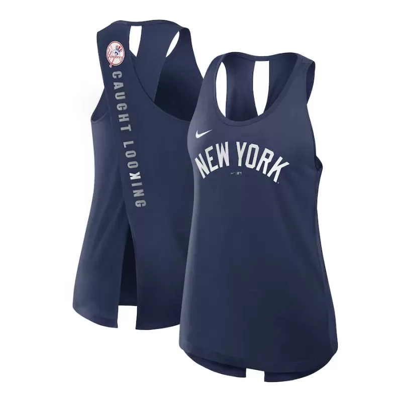 Women's New York Yankees Nike Navy Crisscross Performance Tank Top