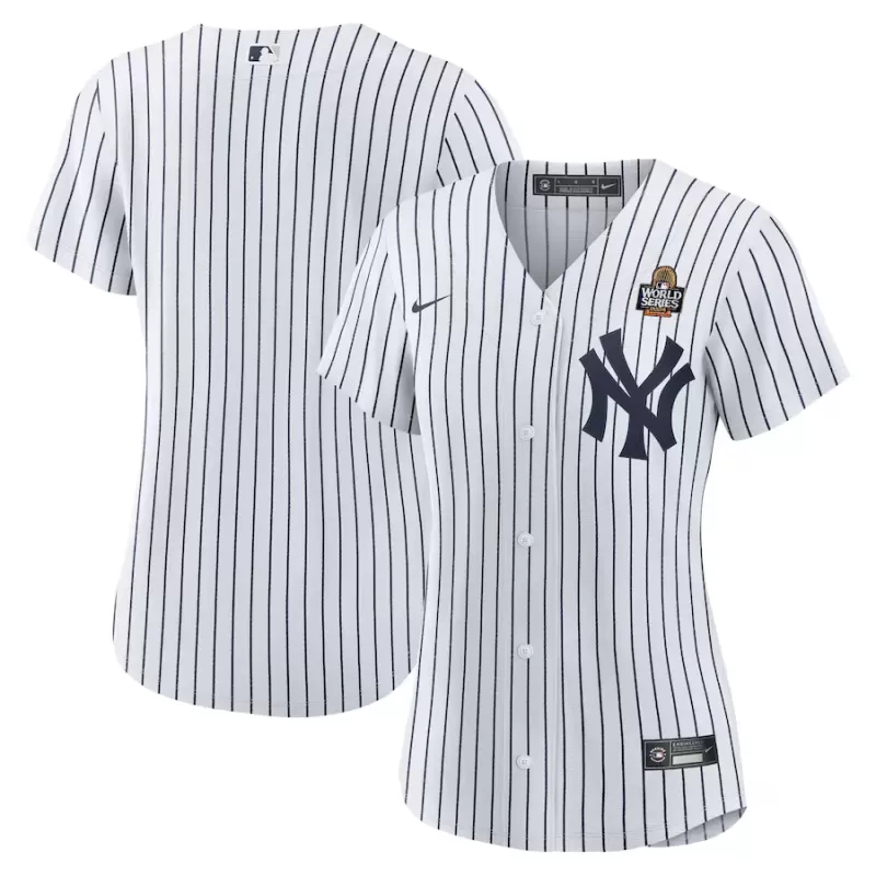 Women's New York Yankees Nike White 2024 World Series Home Replica Jersey Women's New York Yankees Nike White 2024 World Series Home Replica Jersey