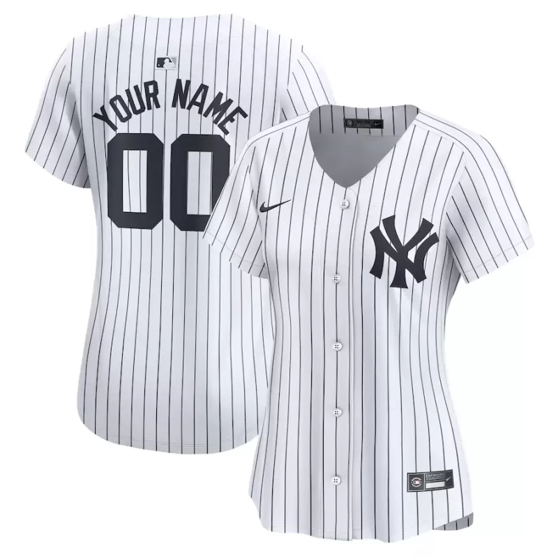 Women's New York Yankees Nike White Home Limited Custom Jersey