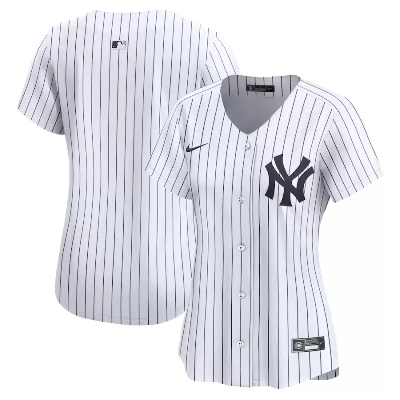 Women's New York Yankees Nike White Home Limited Jersey Women's New York Yankees Nike White Home Limited Jersey