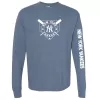 Women's New York Yankees Soft as a Grape Navy Pigment Dye Long Sleeve T-Shirt