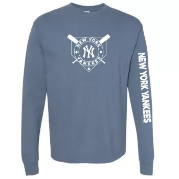 Women's New York Yankees Soft as a Grape Navy Pigment Dye Long Sleeve T-Shirt Women's New York Yankees Soft as a Grape Navy Pigment Dye Long Sleeve T-Shirt