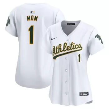 Women's Oakland Athletics Nike White #1 Mom Home Limited Jersey Women's Oakland Athletics Nike White #1 Mom Home Limited Jersey