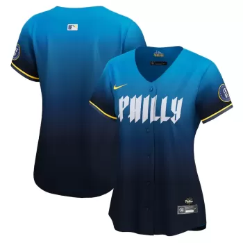 Women's Philadelphia Phillies Nike Blue 2024 City Connect Limited Jersey Women's Philadelphia Phillies Nike Blue 2024 City Connect Limited Jersey