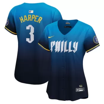 Women's Philadelphia Phillies Bryce Harper Nike Blue City Connect Limited Jersey Women's Philadelphia Phillies Bryce Harper Nike Blue City Connect Limited Jersey