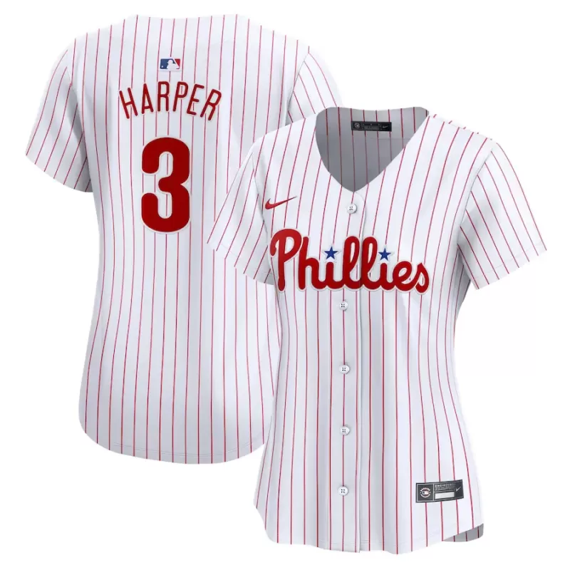 Women's Philadelphia Phillies Bryce Harper Nike White Home Limited Player Jersey Women's Philadelphia Phillies Bryce Harper Nike White Home Limited Player Jersey