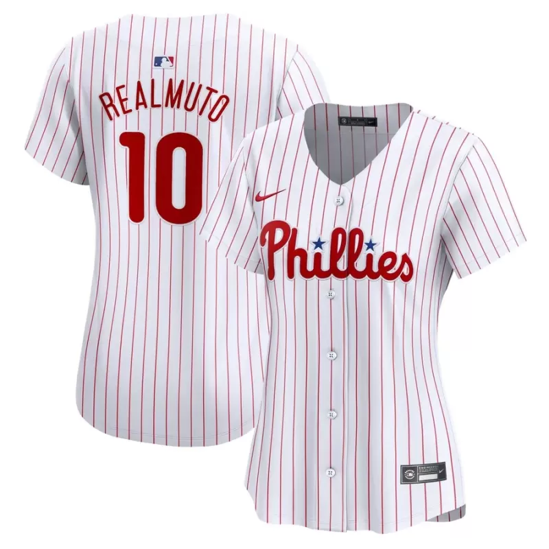 Women's Philadelphia Phillies J.T. Realmuto Nike White Home Limited Player Jersey Women's Philadelphia Phillies J.T. Realmuto Nike White Home Limited Player Jersey
