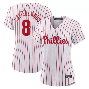 Women's Philadelphia Phillies Nick Castellanos Nike White Home Replica Player Jersey