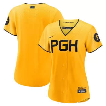 Women's Pittsburgh Pirates Nike Gold City Connect Replica Jersey Women's Pittsburgh Pirates Nike Gold City Connect Replica Jersey