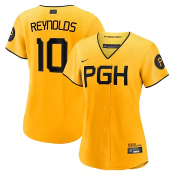 Women's Pittsburgh Pirates Bryan Reynolds Nike Gold City Connect Replica Player Jersey Women's Pittsburgh Pirates Bryan Reynolds Nike Gold City Connect Replica Player Jersey