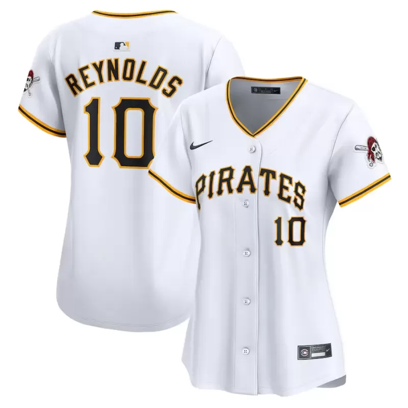 Women's Pittsburgh Pirates Bryan Reynolds Nike White Home Limited Player Jersey Women's Pittsburgh Pirates Bryan Reynolds Nike White Home Limited Player Jersey