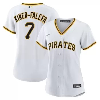 Women's Pittsburgh Pirates Isiah Kiner-Falefa Nike White Home Replica Jersey Women's Pittsburgh Pirates Isiah Kiner-Falefa Nike White Home Replica Jersey