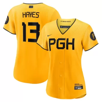 Women's Pittsburgh Pirates Ke'Bryan Hayes Nike Gold City Connect Replica Player Jersey Women's Pittsburgh Pirates Ke'Bryan Hayes Nike Gold City Connect Replica Player Jersey