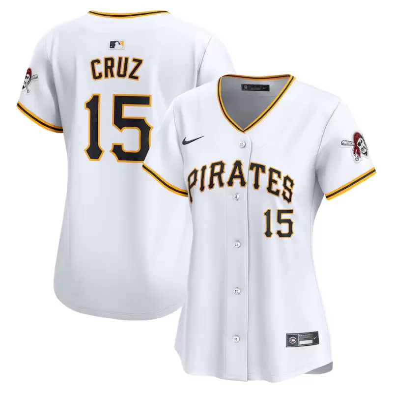 Women's Pittsburgh Pirates Oneil Cruz Nike White Home Limited Player Jersey Women's Pittsburgh Pirates Oneil Cruz Nike White Home Limited Player Jersey