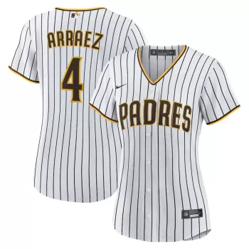 Women's San Diego Padres Luis Arraez Nike White Home Replica Jersey Women's San Diego Padres Luis Arraez Nike White Home Replica Jersey