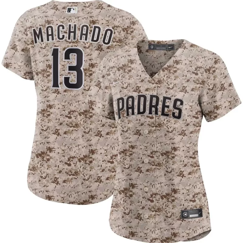 Women's San Diego Padres Manny Machado Nike Camo USMC Alternate Replica Player Jersey Women's San Diego Padres Manny Machado Nike Camo USMC Alternate Replica Player Jersey