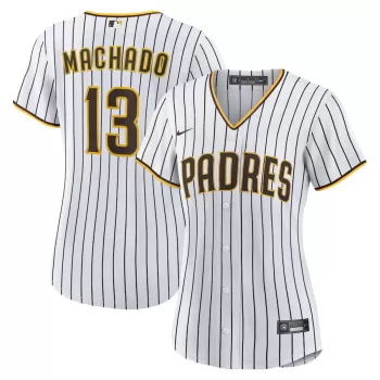 Women's San Diego Padres Manny Machado Nike White/Brown Home Replica Player Jersey Women's San Diego Padres Manny Machado Nike White/Brown Home Replica Player Jersey