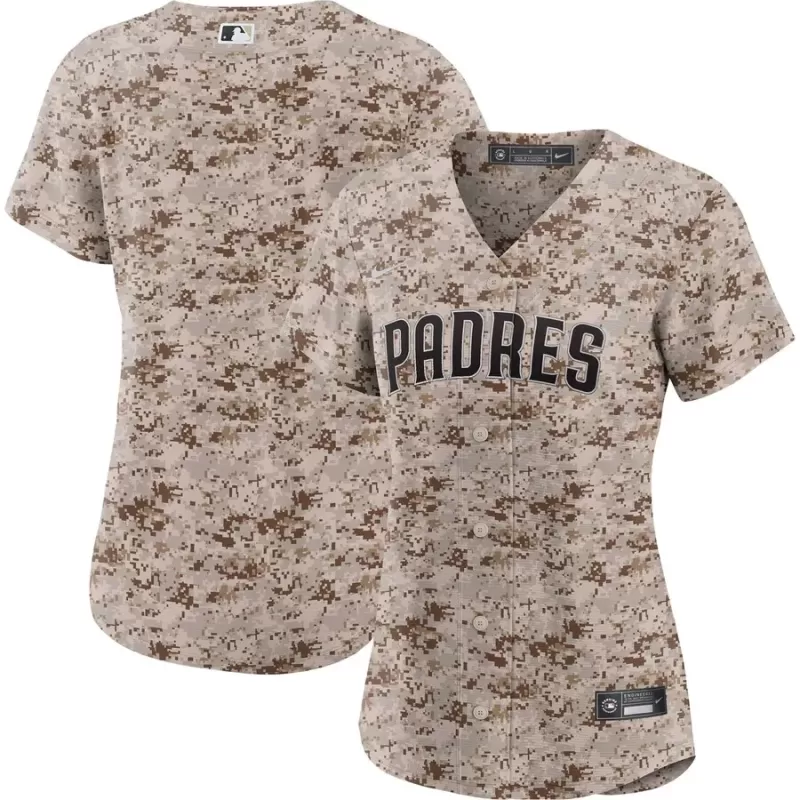 Women's San Diego Padres Nike Camo USMC Alternate Replica Team Jersey Women's San Diego Padres Nike Camo USMC Alternate Replica Team Jersey