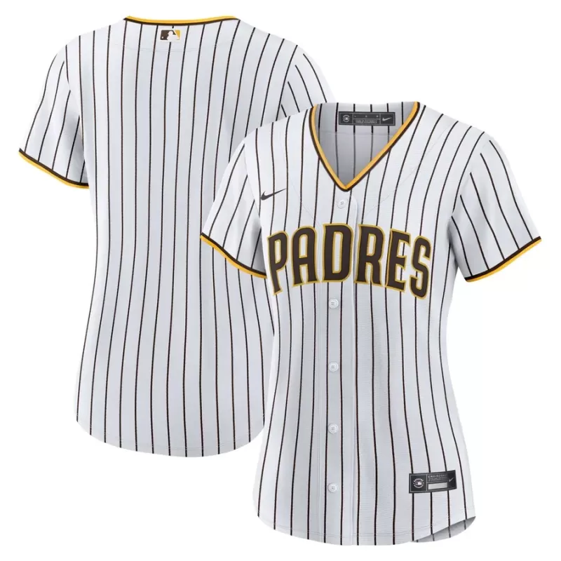Women's San Diego Padres Nike White Home Blank Replica Jersey Women's San Diego Padres Nike White Home Blank Replica Jersey
