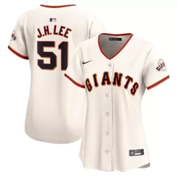 Women's San Francisco Giants Jung Hoo Lee Nike Cream Home Limited Player Jersey Women's San Francisco Giants Jung Hoo Lee Nike Cream Home Limited Player Jersey