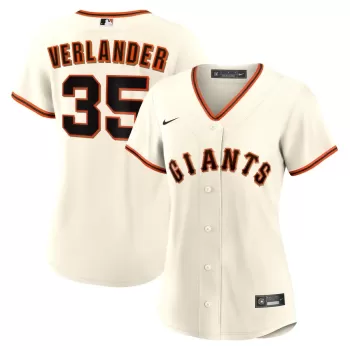 Women's San Francisco Giants Justin Verlander Nike Cream Home Replica Jersey Women's San Francisco Giants Justin Verlander Nike Cream Home Replica Jersey