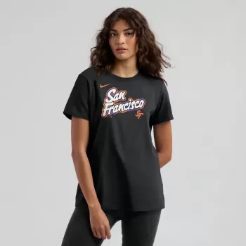 Women's San Francisco Giants Nike Black 2025 City Connect Wordmark T-Shirt