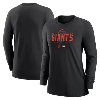 Women's San Francisco Giants Nike Black Authentic Collection Legend Performance Long Sleeve T-Shirt