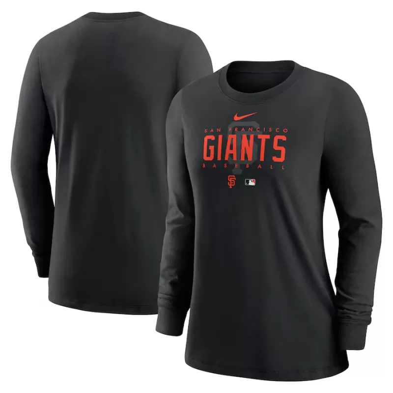 Women's San Francisco Giants Nike Black Authentic Collection Legend Performance Long Sleeve T-Shirt Women's San Francisco Giants Nike Black Authentic Collection Legend Performance Long Sleeve T-Shirt