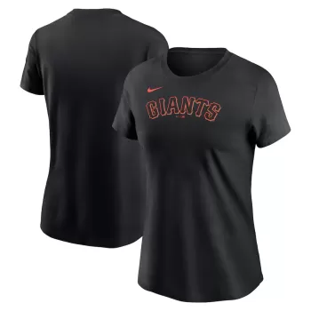 Women's San Francisco Giants Nike Black Fuse Wordmark T-Shirt